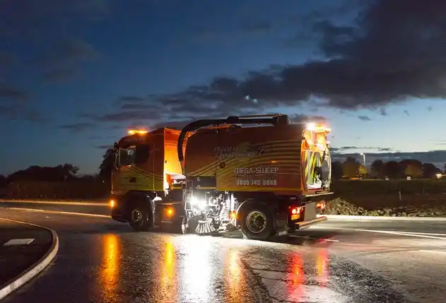 Waste disposal sweeper
